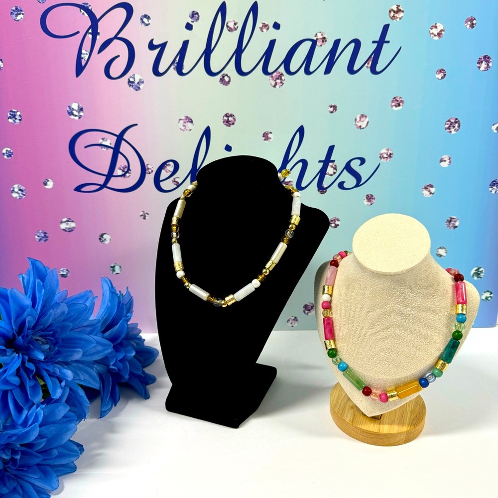 💕SALE MULTI BEADED NECKLACE 2 COLORS